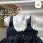 3 تکه شومیز و دامن دخترانه جین + کیف (مجلسی) 3 - نی نی استار