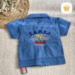 3 تکه پیراهن و تاپ و شلوارک جین پسرانه گلدوزی 4 - نی نی استار