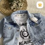 3 تکه کت شلوار جین (دختر و پسر) اسپرت جنس عالی 2 - نی نی استار