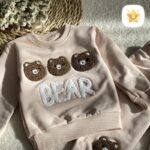 بلوز شلوار نوزادی پنبه 3 خرس برجسته 2 - نی نی استار