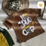 تیشرت شلوارک پسرانه کتان مدل louad مناسب 1 تا 8 سال قهوه ای - نی نی استار