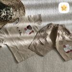 تیشرت شلوارک پسرانه کتان مدل louad مناسب 1 تا 8 سال کرم - نی نی استار