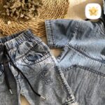 هودی شلوارک پسرانه جین نقلی 4 - نی نی استار