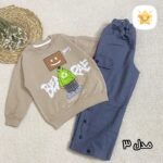 بلوز شلوار پسرانه کتان کارگو مناسب 4 تا 12 سال مدل 3 - نی نی استار