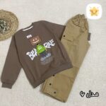 بلوز شلوار پسرانه کتان کارگو مناسب 4 تا 12 سال مدل 6
