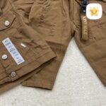 ست 2 تکه کت و شلوار نوزادی کتان اسپرت (دختر و پسر) نوزادی تا 1 سال 3 - نی نی استار