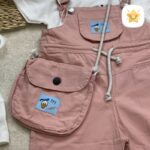 ست 3تکه تیشرت + کیف + بیلر کتان دخترانه کیفیت فوق عالی! 3 - نی نی استار