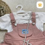 ست 3تکه تیشرت + کیف + بیلر کتان دخترانه کیفیت فوق عالی! 4 - نی نی استار