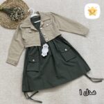 کت سارافون کتان دخترانه کیفیت اعلا سایز بزرگ مدل 1 - نی نی استار