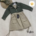 کت سارافون کتان دخترانه کیفیت اعلا سایز بزرگ مدل 2 - نی نی استار