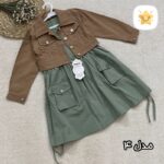 کت سارافون کتان دخترانه کیفیت اعلا سایز بزرگ مدل 4 - نی نی استار