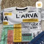 تیشرت شلوارک جین پسرانه مدل حروفی چاپی مناسب 1 تا 8 سال 2 - نی نی استار