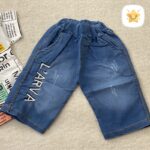 تیشرت شلوارک جین پسرانه مدل حروفی چاپی مناسب 1 تا 8 سال 4 - نی نی استار