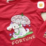 تیشرت شلوارک دخترانه برند DENIZ خرگوش و هویج مناسب 4 تا 8 سال 2 - نی نی استار