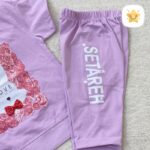 تیشرت شلوارک دخترانه جنس پنبه خرگوش و گل مناسب 2 تا 6 سال 2 - نی نی استار