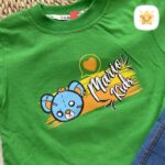 تیشرت شلوارک دخترانه جین خرسی برند VENIZ مناسب 1 تا 6 سال 2 - نی نی استار