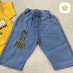 تیشرت شلوارک پسرانه جین برند DZININ مناسب 2 تا 6 سال 4 - نی نی استار