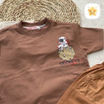 تیشرت شلوارک کتان پسرانه فضانورد مناسب 1 تا 8 سال 2 - نی نی استار