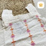 تاپ لینن دخترانه فوق العاده خنک و درجه یک مناسب 1 تا 10 سال سفید - نی نی استار