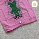 تیشرت دخترانه پنبه مدل خرس رباتی مناسب 1 تا 8 سال 2 - نی نی استار