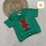 تیشرت دخترانه پنبه مدل خرس رباتی مناسب 1 تا 8 سال سبز - نی نی استار