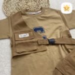 تیشرت شلوارک پسرانه مدل جلیقه کتان جنس فوق عالی مناسب 2 تا 10 سال - نی نی استار