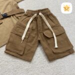 تیشرت شلوارک پسرانه مدل جلیقه کتان جنس فوق عالی مناسب 2 تا 10 سال 2 - نی نی استار