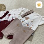 ست هدبند + رامپر دخترانه مدل گربه جنس پنبه 3 - نی نی استار