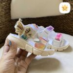 صندل دخترانه فانتزی مدل السا سایز 22 تا 35 (کرم و سفید) 3 - نی نی استار