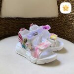 صندل دخترانه فانتزی مدل السا سایز 22 تا 35 (کرم و سفید) سفید - نی نی استار