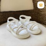 صندل دخترانه مجلسی بند دار مدل آتوسا سایز 26 تا 31 سفید - نی نی استار