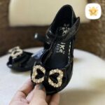 صندل دخترانه ورنی مجلسی وارداتی برند kenike سایز 25 تا 30 3 - نی نی استار