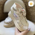 صندل دخترانه کرومی چرمی بند دار سایز 30 تا 35 2 - نی نی استار