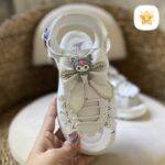 صندل دخترانه کرومی چرمی بند دار سایز 30 تا 35 6 - نی نی استار