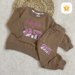 بلوز شلوار دخترانه جنس پنبه عالی مدل one قهوه ای - نی نی استار