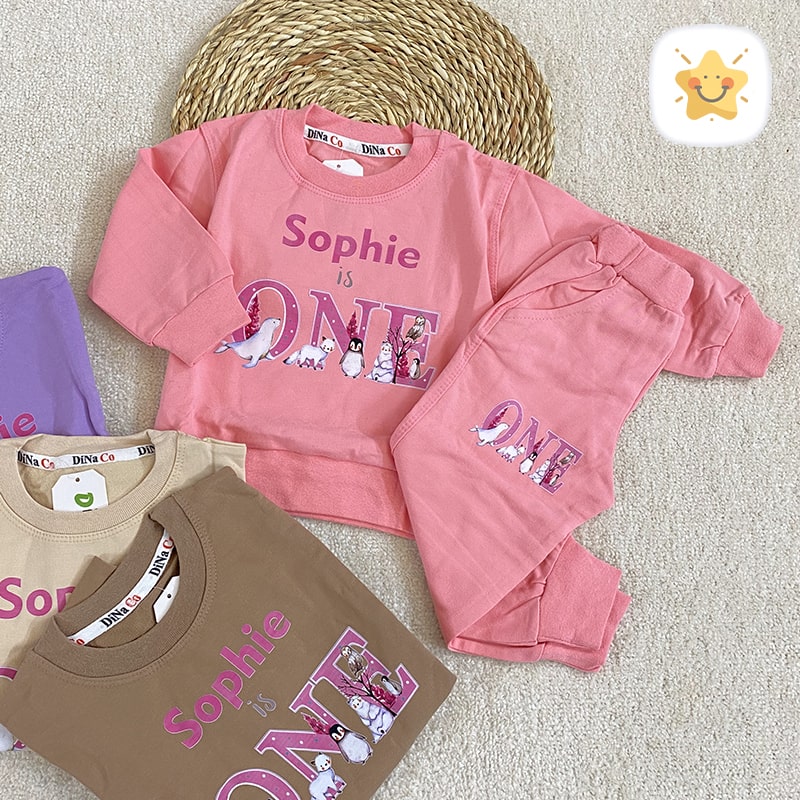 بلوز شلوار دخترانه جنس پنبه عالی مدل one - نی نی استار