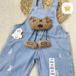 سرهمی جین نوزادی برند NINIMAX مدل خرس آویز 2 - نی نی استار