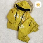 سویشرت و شلوار پسرانه داخل خز دار مدل sport خردلی - نی نی استار