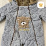 کاپشن سرهمی نوزادی گوش دار + پاپوش + داخل تمام خز 4 - نی نی استار