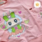 بلوز شلوار دخترانه بگ جنس پنبه عالی لبوبو برند DENIZ مناسب 4 تا 8 سال 2