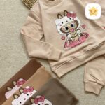 بلوز شلوار دخترانه جنس پنبه مدل لبوبو TT مناسب 4 تا 8 سال - نی نی استار