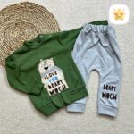 بلوز شلوار نوزادی مدل خرس عینکی کد 0323 sbaz .jpg - نی نی استار