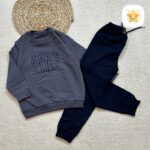 بلوز شلوار پسرانه جنس دورس با کیفیت مدل PASS مناسب 4 تا 8 سال طئسی - نی نی استار