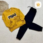 بلوز شلوار پسرانه دورس مدل PUBLS مناسب 1 تا 8 سال خردلی - نی نی استار