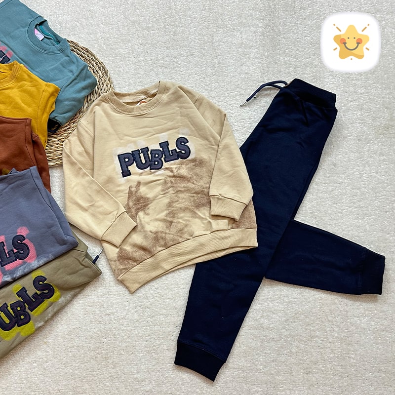بلوز شلوار پسرانه دورس مدل PUBLS مناسب 1 تا 8 سال - نی نی استار