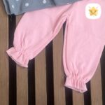 ست 3 تکه هدبند + بلوز و شلوار نوزادی دخترانه جنس پنبه برند HONEY 3 - نی نی استار