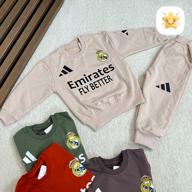 ست ورزشی پسرانه بلوز و شلوار رئال مادرید مناسب 1 تا 8 سال - نی نی استار